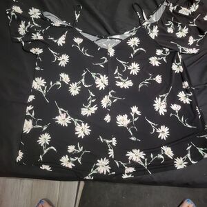 Palette Black Detail Cold Shoulder knit Top